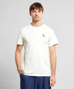 Dedicated T-shirt Stockholm Hot Coffee Emb Oat White