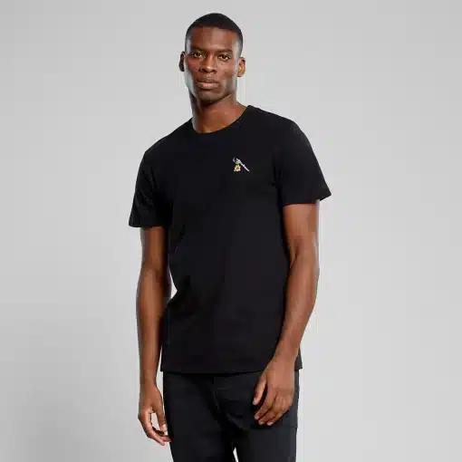 Dedicated T-shirt Stockholm Hot Coffee Emb Black