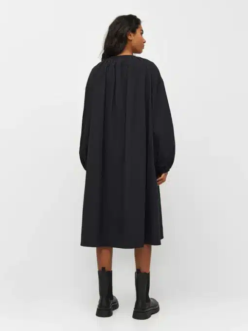 Knowledge Cotton Apparel Seersucker Dress Black Jet