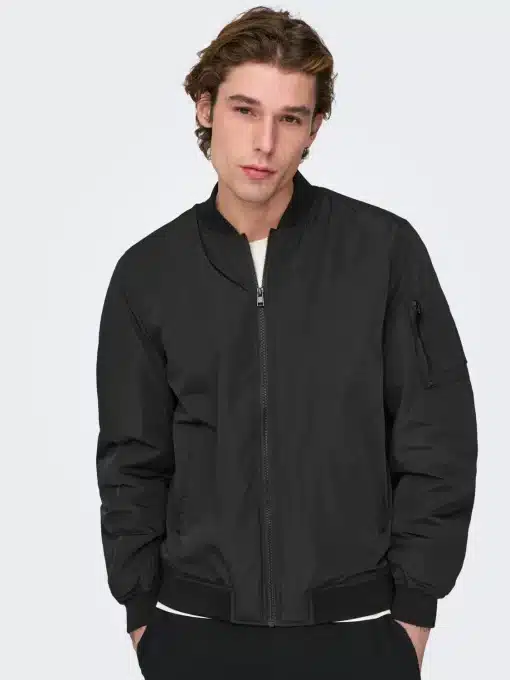 Only & Sons Joshua Bomber Jacket Black