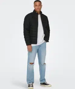 Only & Sons Bron Quilted Jacket Black