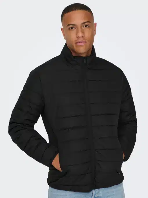 Only & Sons Bron Quilted Jacket Black