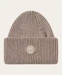 Knowledge Cotton Apparel Big Rib Beanie Kelp Melange