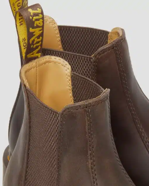Dr. Martens 2976 Yellow Stitch Grazy Horse Chelsea Boots