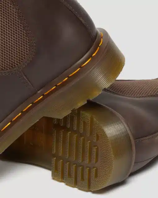 Dr. Martens 2976 Yellow Stitch Grazy Horse Chelsea Boots