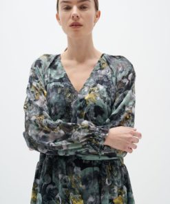 In Wear Nisira DressM Green Marble Flower