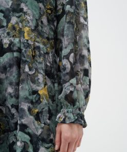 In Wear Nisira DressM Green Marble Flower
