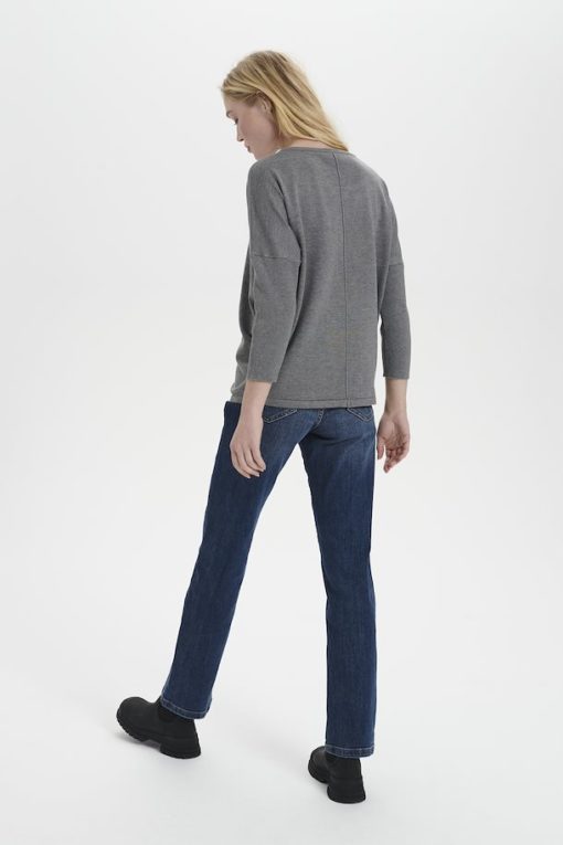 Saint Tropez Milasz Pullover Misty Grey Melange