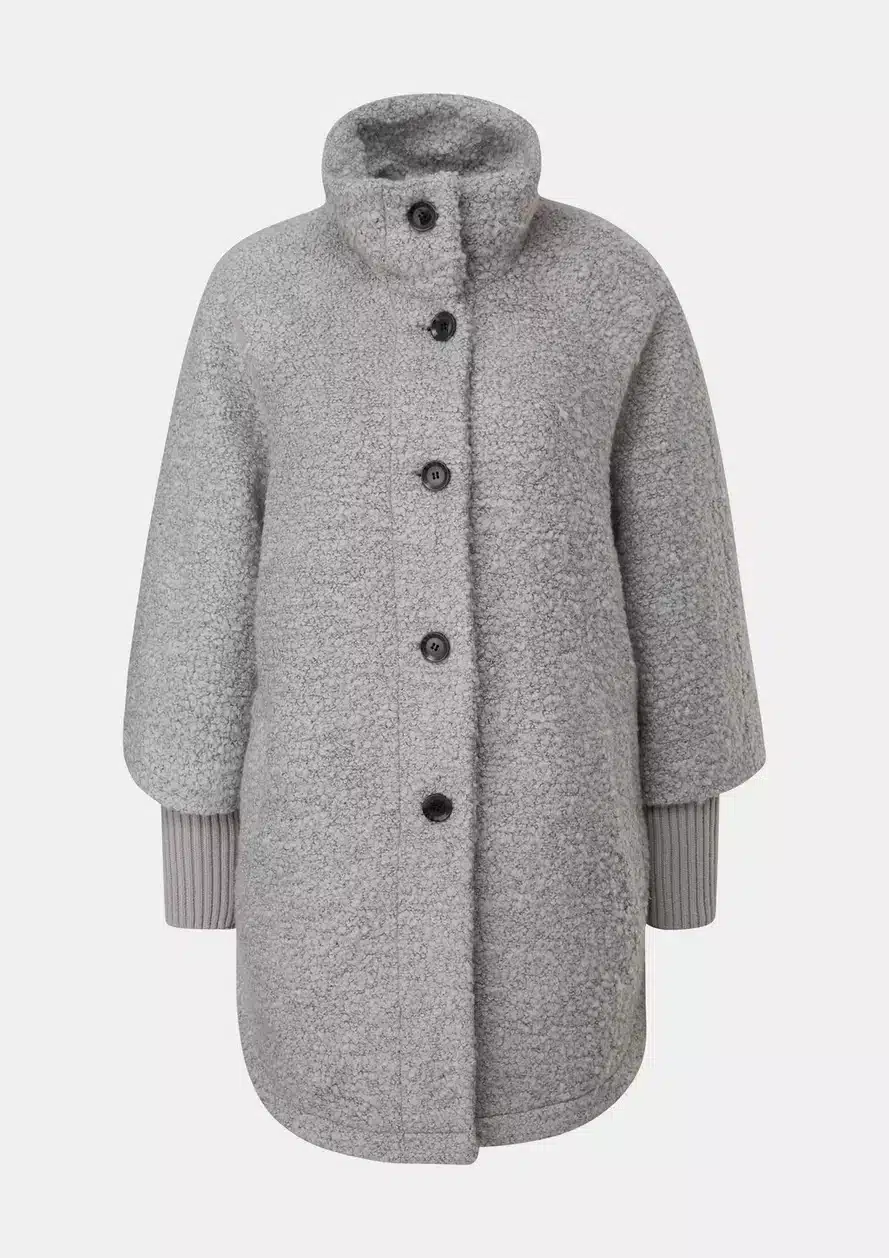 Buy Comma, Boucle Jacket Pigeon Grey - Scandinavian Fashion