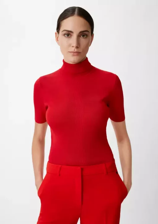 Comma, Knitted Pullover Poppy Red