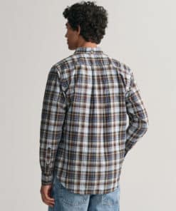 Gant Regular Fit Poplin Shirt Rich Brown