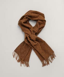 Gant Woman G Pattern Scarf Burnt Sugar
