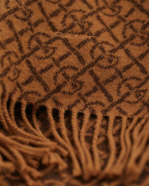 Gant Woman G Pattern Scarf Burnt Sugar