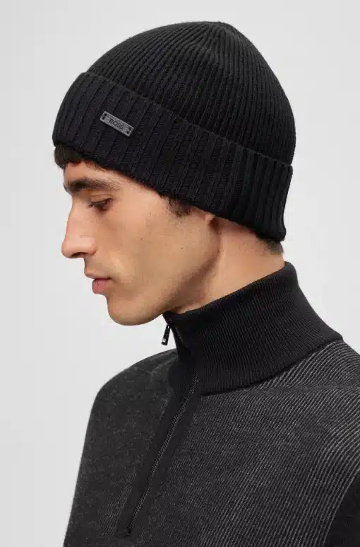 Boss Fati Beanie Black