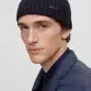 Boss Fati Beanie Dark Blue
