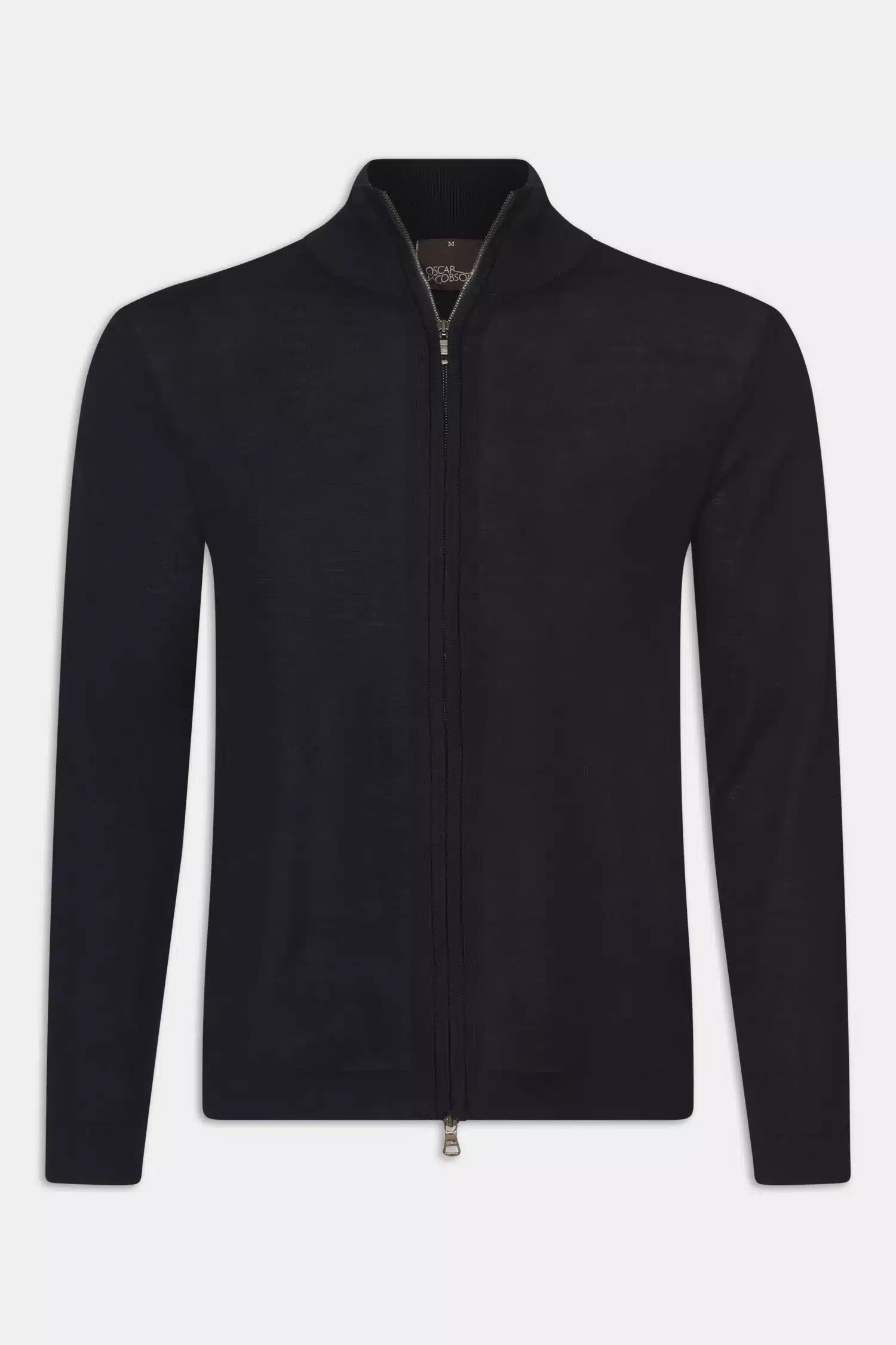 Buy Oscar Jacobson Ariel Full Zip Sweater Dark Blue Scandinavian Fashion Store