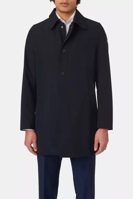 Oscar Jacobson Johnsson Coat Dark Blue