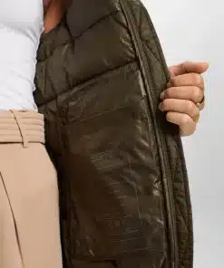 Esprit Quilted Jacket Dark Khaki