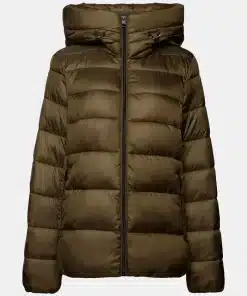 Esprit Quilted Jacket Dark Khaki