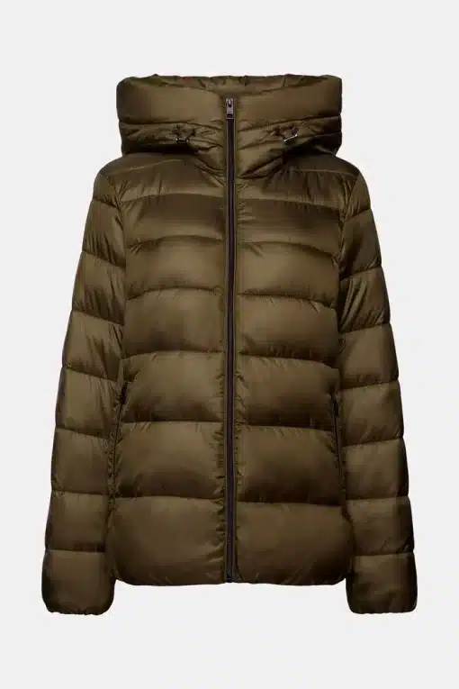 Esprit Quilted Jacket Dark Khaki