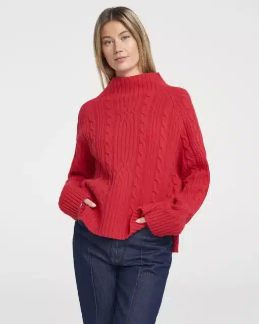 Holebrook Inger Turtle Knit Rasberry