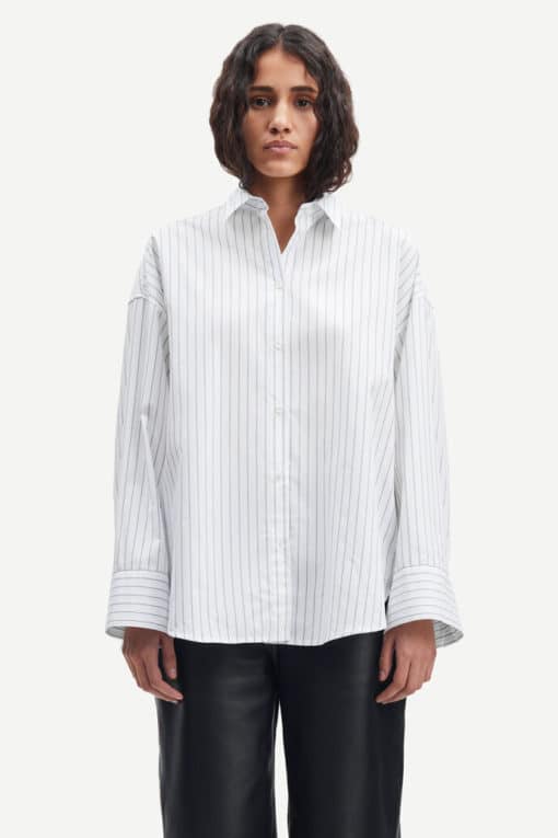 Samsoe & Samsoe Marika Shirt Bright White Stripe