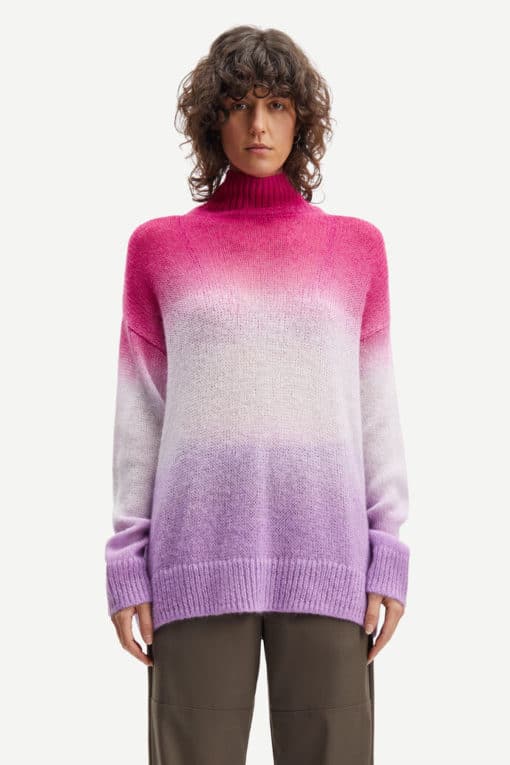 Samsoe & Samsoe Juliette Turtleneck Fuchsia Fedora Ombre