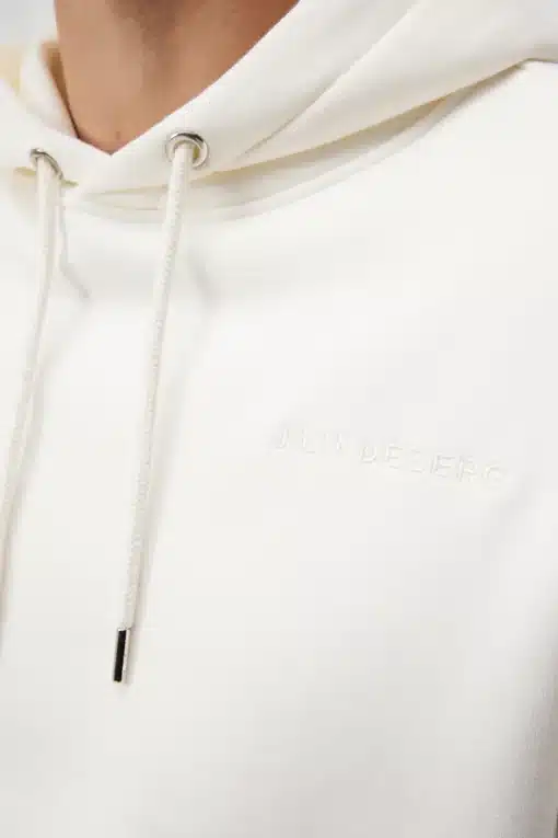 J.Lindeberg Chip Hoodie Cloud White