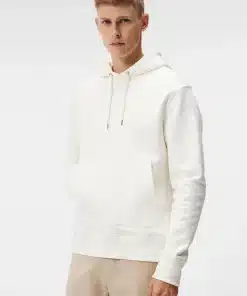 J.Lindeberg Chip Hoodie Cloud White