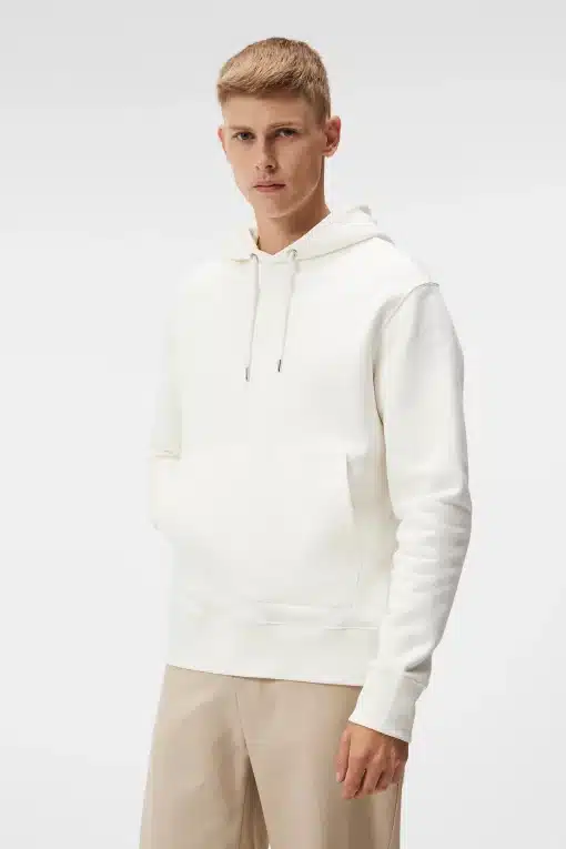 J.Lindeberg Chip Hoodie Cloud White