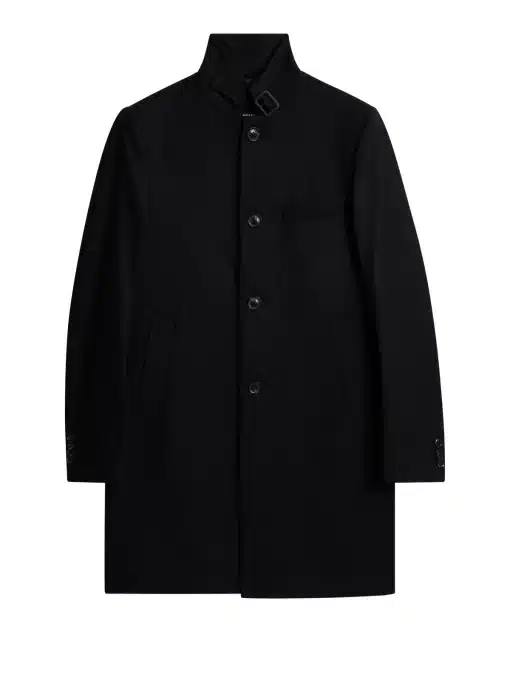 J.Lindeberg Holger Melton Wool Coat Black