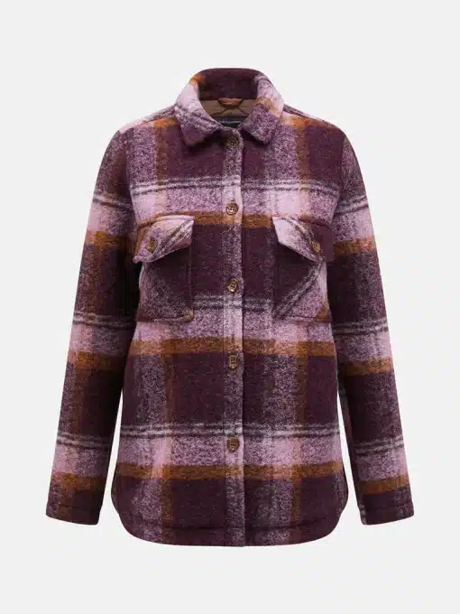 Peak Performance Kelly Wool Shirt Jacket Women Check