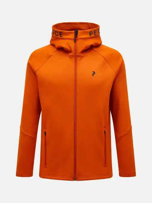 Peak Performance Rider Zip Hood Men Gold Flame