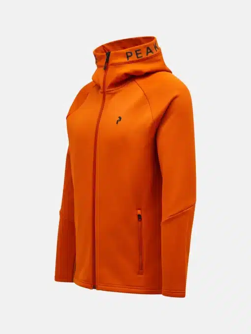 Peak Performance Rider Zip Hood Men Gold Flame