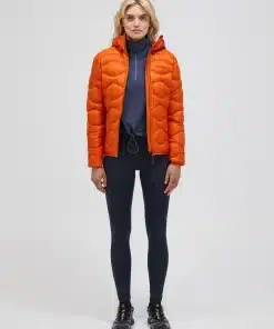 Peak Performance Helium Down Hood Jacket Women Gold Flame