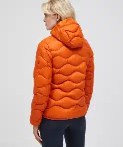 Peak Performance Helium Down Hood Jacket Women Gold Flame