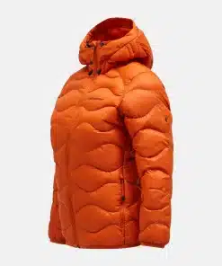 Peak Performance Helium Down Hood Jacket Women Gold Flame