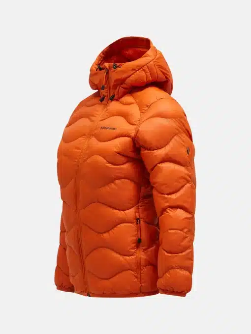 Peak Performance Helium Down Hood Jacket Women Gold Flame
