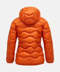 Peak Performance Helium Down Hood Jacket Women Gold Flame