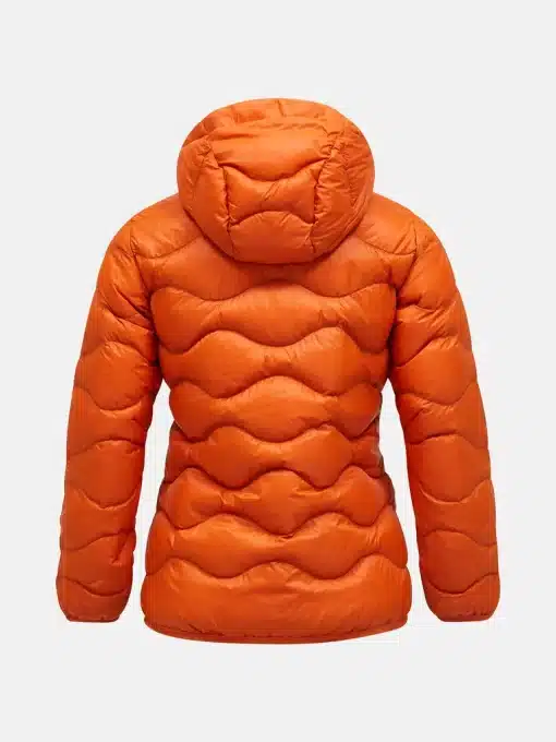 Peak Performance Helium Down Hood Jacket Women Gold Flame