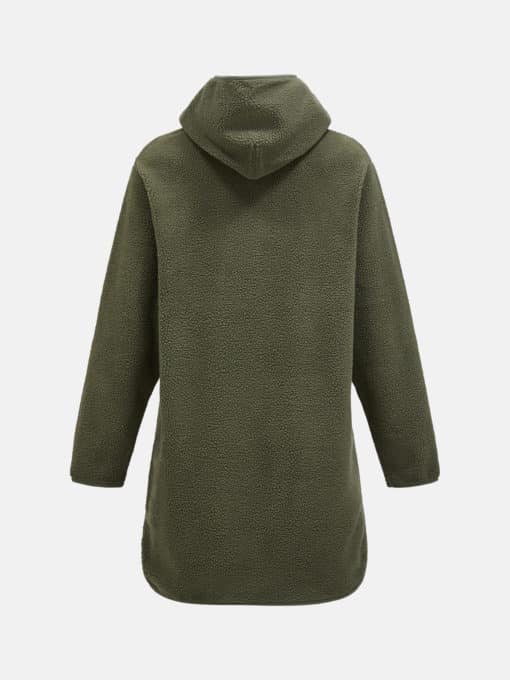 Peak Performance Pile Long Zip Women Pine Needle
