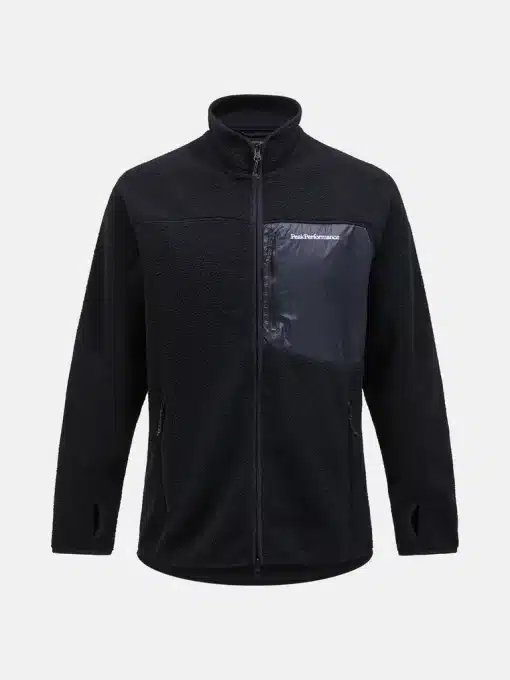 Peak Performance Pile Zip Jacket Men Black