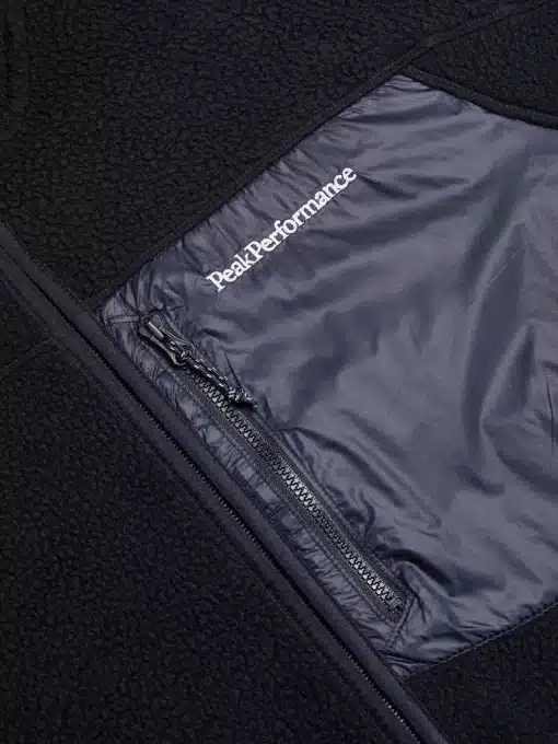Peak Performance Pile Zip Jacket Men Black