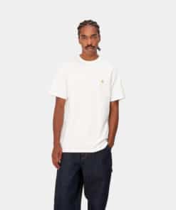 Carhartt WIP S/S Chase T-shirt White/Gold