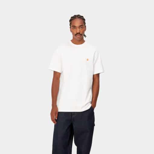 Carhartt WIP S/S Chase T-shirt White/Gold