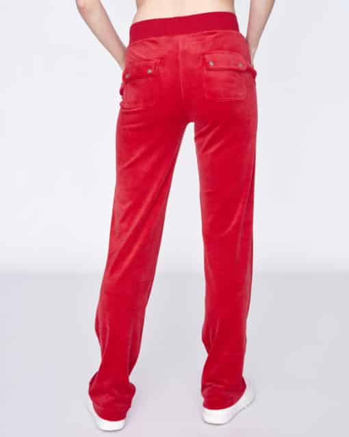 Juicy Couture Classic Velour Del Ray Pocket Pant Astor Red