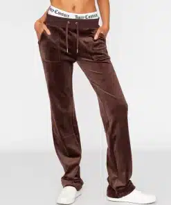 Juicy Couture Classic Velour Del Ray Pant Java