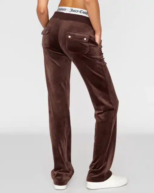 Juicy Couture Classic Velour Del Ray Pant Java