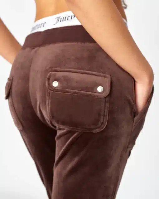 Juicy Couture Classic Velour Del Ray Pant Java