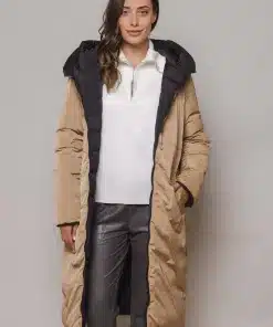 Rino & Pelle Keila Reversible Coat Black/Cookie